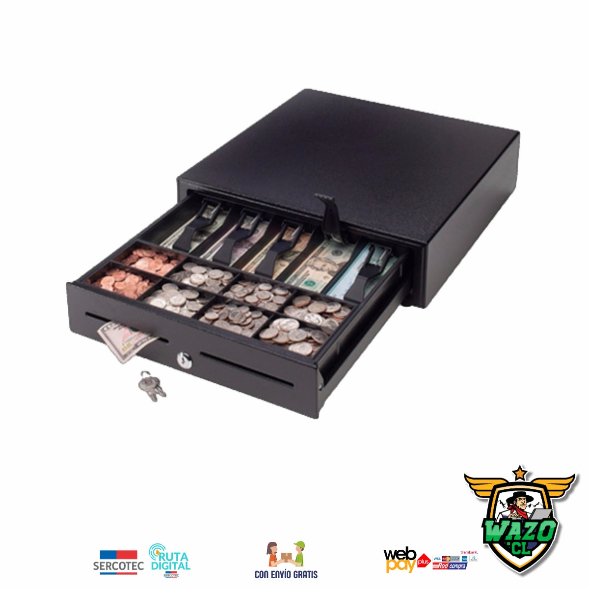 Kit Punto de Venta WAZO AIO Retail | Computador All-in-One con Lector de Barras para Comercios