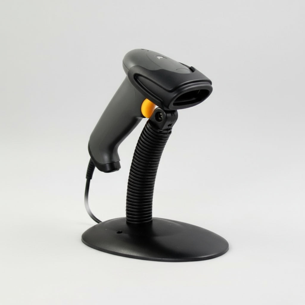 Lector de Código de Barras WELL 5500 | Imagen Lineal CCD, 300 Lecturas/seg, USB/RS232/KBW, con Pedestal