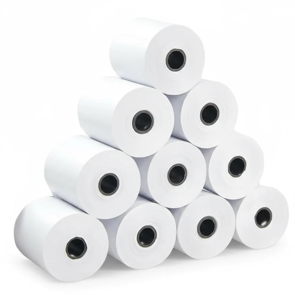 Papel para etiquetas y suministros de impresión de alta calidad, ideales para impresoras POS, ticketeras y etiquetadoras. Ofrecemos rollos libres de BPA, con impresión nítida y duradera, perfectos para negocios, retail, supermercados y restaurantes.