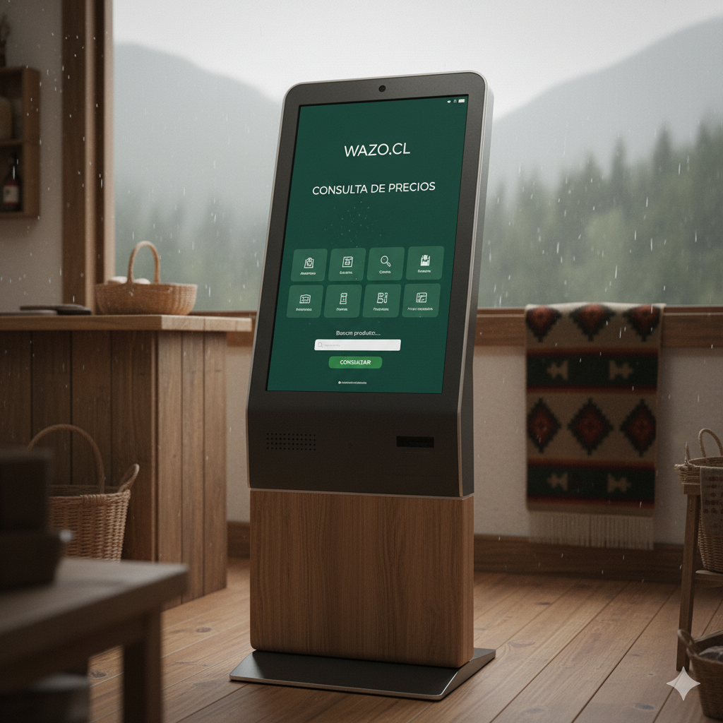 Tótems de Consulta de Precios. Ideales para supermercados, minimarkets, farmacias y comercios de todo tamaño.
