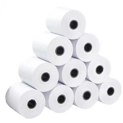 Papel Térmico 80x80mm para Impresora POS (Caja 50 Rollos)