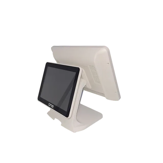Computador POS One T2-7000R 15" Blanco | Celeron J6412 8GB 256GB Doble Pantalla Cliente 9.7"