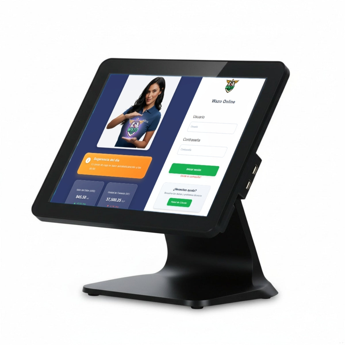 Computador POS ONE T2-7000R Todo en Uno | 15.6″ Táctil Intel J6412 8 GB RAM 256 GB SSD WiFi + Bluetooth