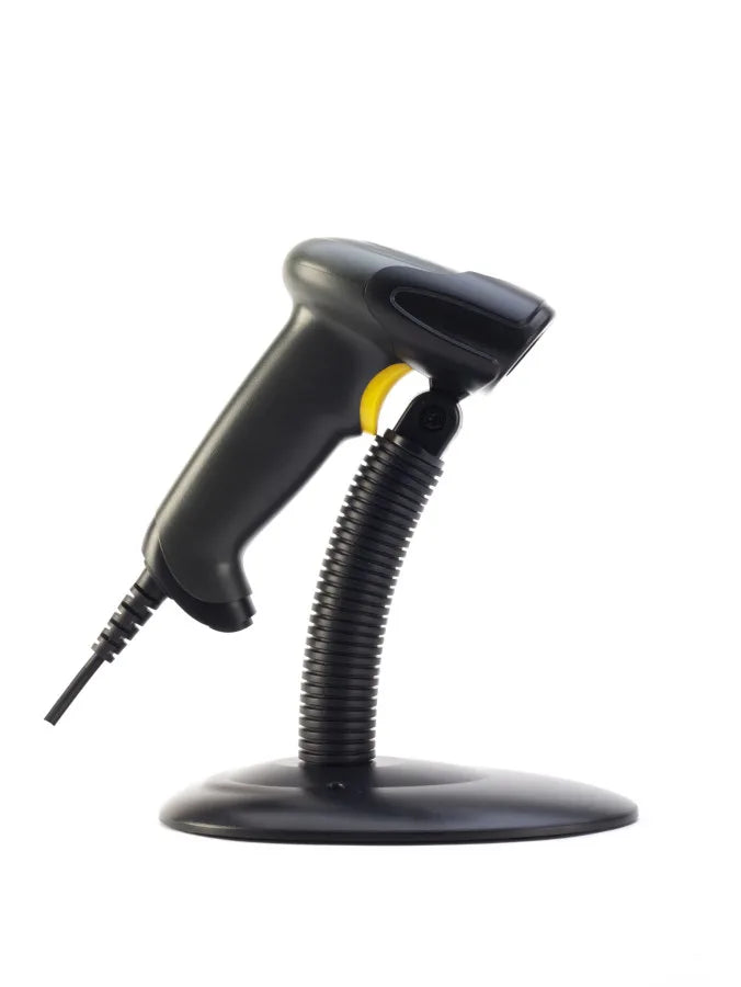 Lector de Código de Barras ONE 8Ray | Láser USB 1D con Base Incluida