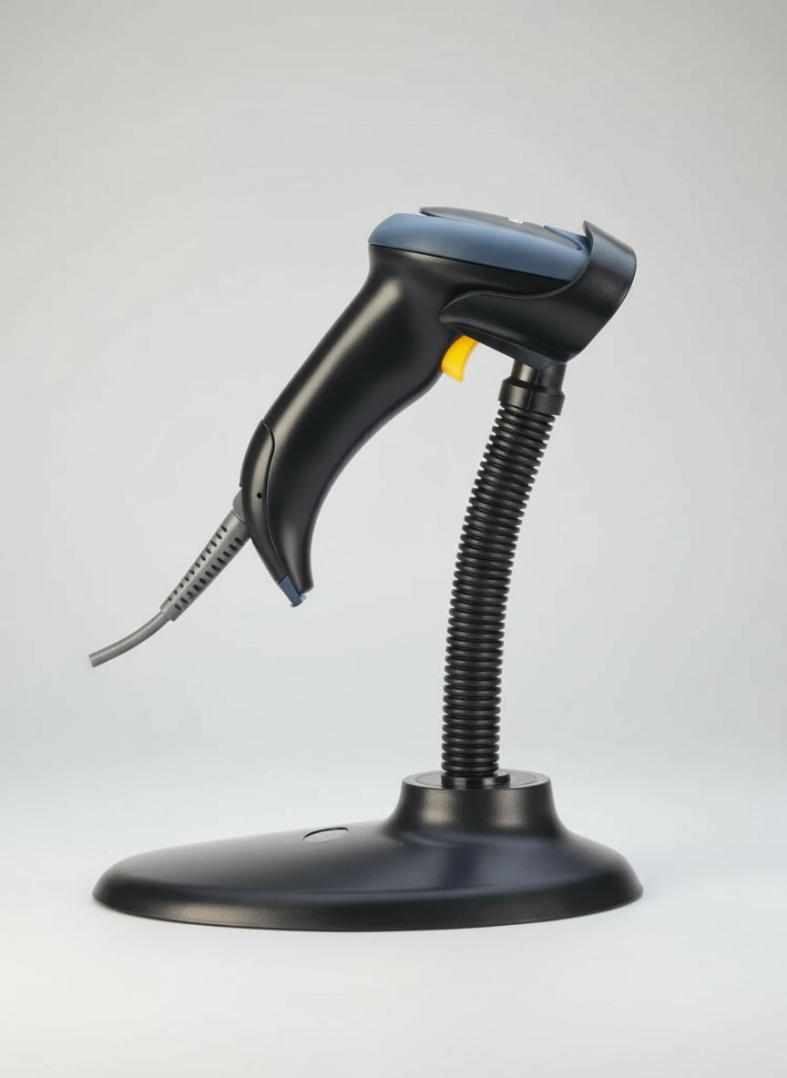 Lector de Código de Barras TX-POS L7 | Láser 1D Cableado con Pedestal Ajustable